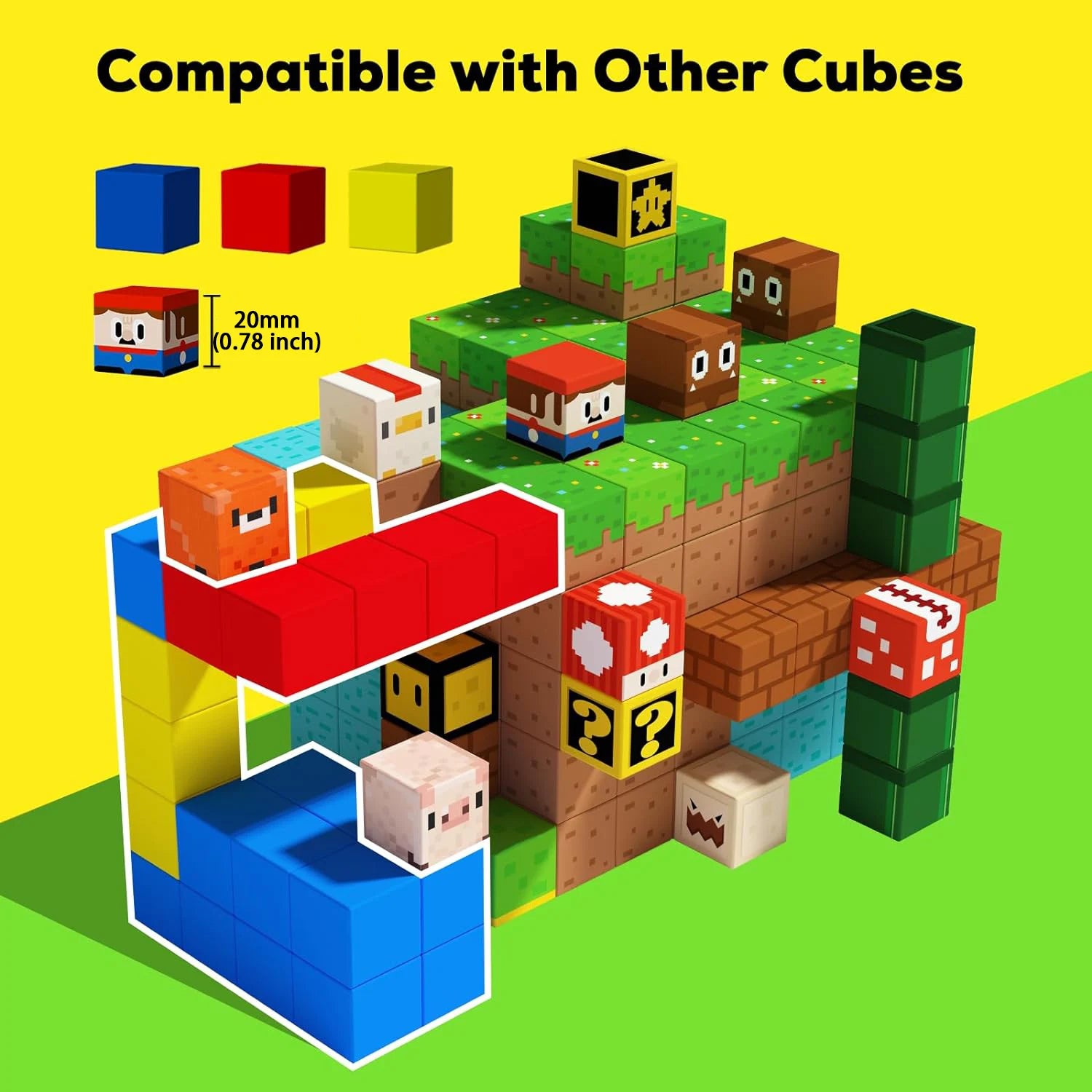 Super Mario Magnetic STEM Blocks